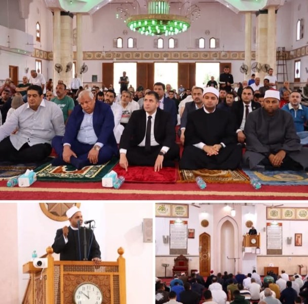 محافظا دمياط ومطروح يؤديان صلاة الجمعة بمسجد الدعوة بمدينة دمياط الجديدة
