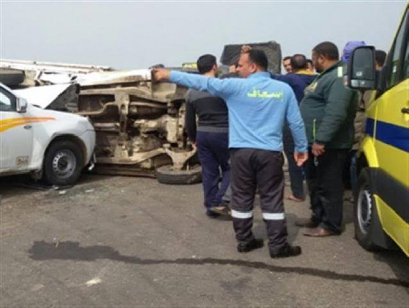 ملاكي يصطدم بتروسيكل ويصيب 3 أشخاص في كفر الدوار