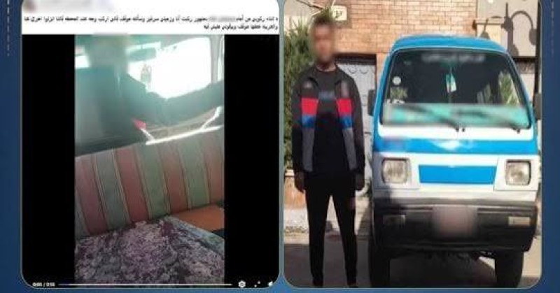 منشور يطيح بسائق أجرة في البحيرة.. نزل الركاب قبل نهاية الخط