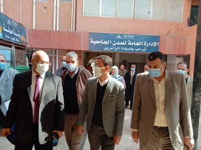 الجيزاوي يتفقد المدن الجامعية 