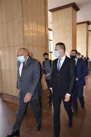 وزير الخارجية المصري و المجري