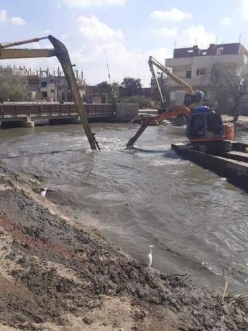 اثناء تطهير ترعة السعيدية