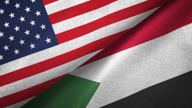 علم الولايات المتحدة الأمريكية و السودان