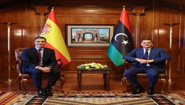رئيس الحكومة الإسبانية و رئيس الحكومة الليبية