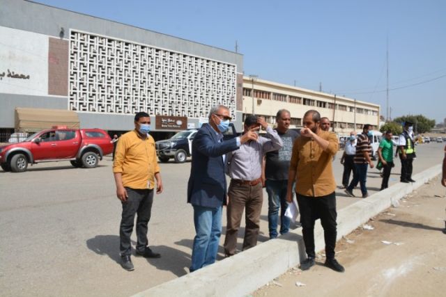 محافظ القليوبية يتابع تطرير ميدان المحطة