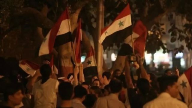 التظاهرة في سوريا