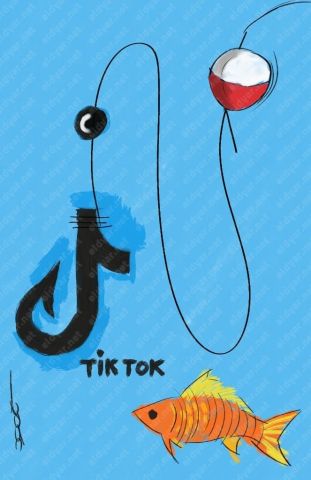 «تيك توك» مصيده لجرائم الدعارة والاتجار بالبشر بريشة محمود يوسف