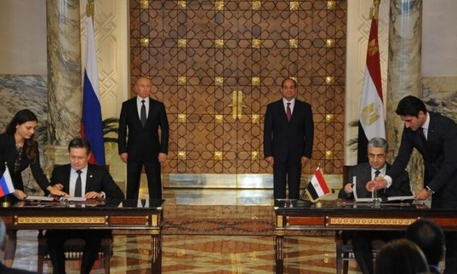 توقيع اتفاقات بين مصر وروسيا