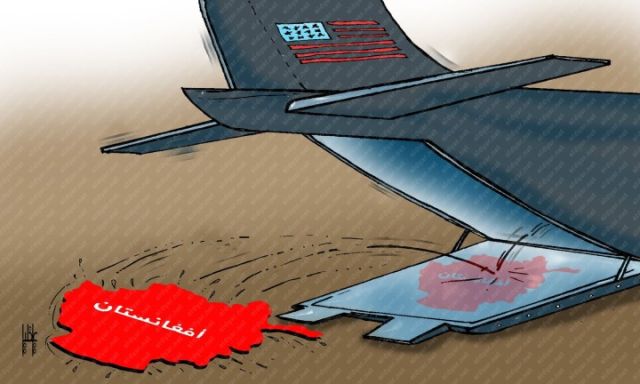 كاريكاتير الديار.. «طالبان تسيطر على أفغانستان» بريشة على خليل