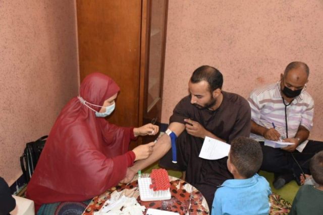 أثناء القافلة الطبية