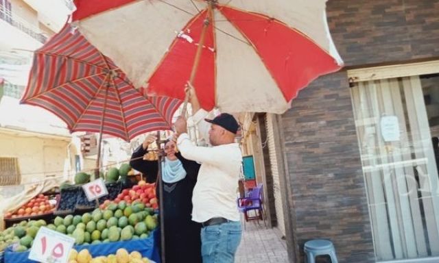 رفع 216 حالة اشغال طريق بشوارع دمنهور