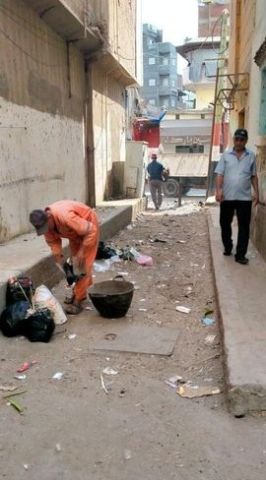 رفع 165 طن قمامة في مركز المحمودية