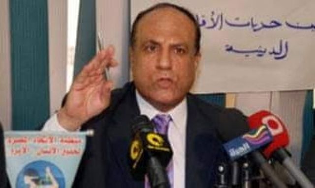 المستشار نجيب جبرائيل رئيس منظمة الاتحاد المصري لحقوق الانسان
