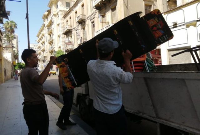 إزالة ٤٠ مخالفة من شوارع وسط الإسكندرية