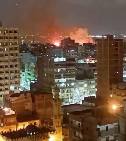 إشتعال النيران بعدة منازل بالدخيلة محافظة الإسكندرية