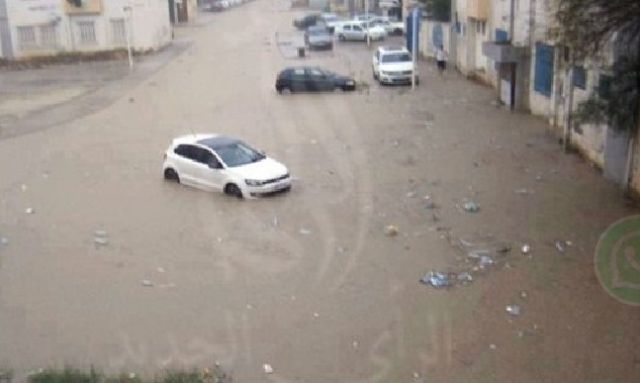 امطار غزيرة بلدية مازونة الجزائر