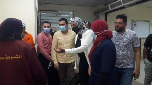 جولة تفقدية لمدير المستشفى التعليمى الجامعى بالطوارئ فى الاسماعيلية