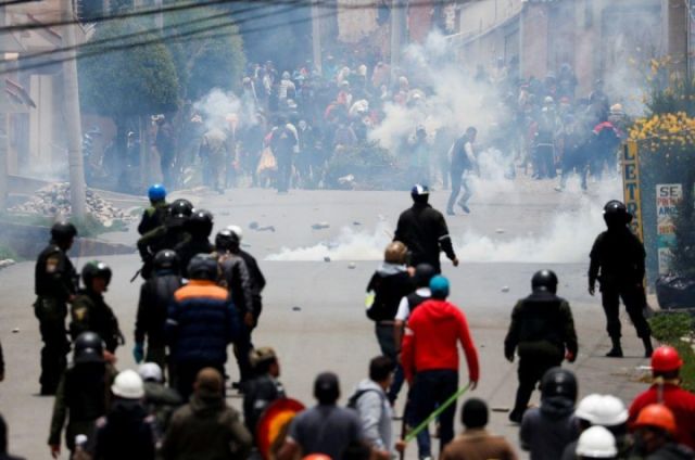 بوليفيا احتجاجات مؤيدي موراليس 