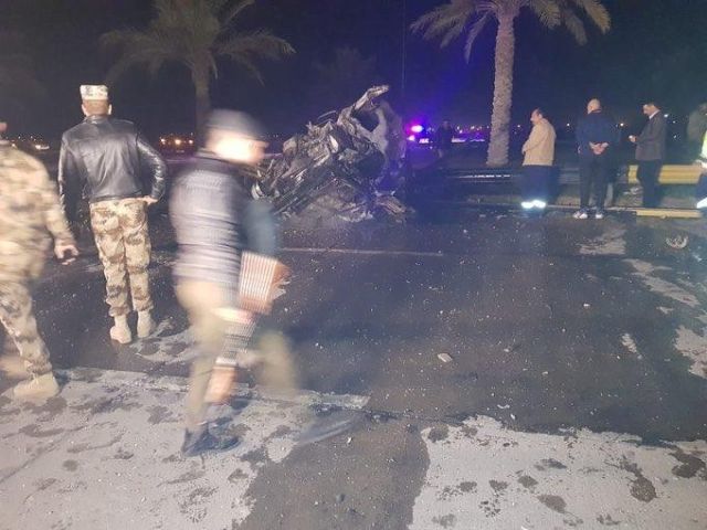 محيط مطار بغداد تفجير موكب سليمانس